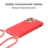 Gumený kryt Wheat na iPhone 15 Pro Max - Červená