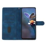 Peňaženkové kožené puzdro Flower Butterfly na Xiaomi Redmi Note 12S - Modrá