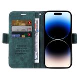 Peňaženkové kožené puzdro BETOPNICE Dual-side na iPhone 15 Pro Max - Zelená