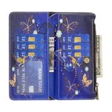 Peňaženkové kožené puzdro na iPhone 15 Pro Max - Purple Butterfly