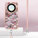 Gumený kryt 2v1 IMD na Honor Magic5 Lite - Pink Scales
