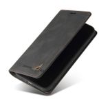 Peňaženkové kožené puzdro Skin na Xiaomi Redmi 13C - Čierna