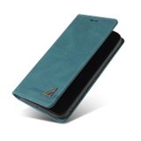 Peňaženkové kožené puzdro Brush na Xiaomi Redmi Note 13 Pro - Modrá