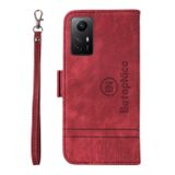 Peňaženkové kožené puzdro BETOPNICE na Xiaomi Redmi Note 12S - Červená