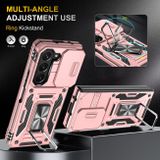Kryt Magnetic Holder Armor na Samsung Galaxy Z Fold5 - Ružovozlatá