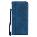Peňaženkové kožené puzdro Business na Samsung Galaxy A24 - Modrá