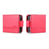 Peňaženkové kožené puzdro AZNS Calf na Samsung Galaxy Z Flip 5 - Červená
