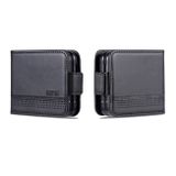 Peňaženkové kožené puzdro AZNS Calf na Samsung Galaxy Z Flip 5 - Čierna