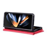Peňaženkové kožené puzdro AZNS Calf na Samsung Galaxy Z Fold5 - Červená