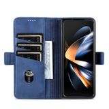 Peňaženkové kožené puzdro AZNS Calf na Samsung Galaxy Z Fold5 - Modrá