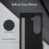 Plastový kryt Litchi na Samsung Galaxy Z Fold5 - Čierna