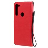 Peňaženkové kožené puzdro na Motorola Moto G8 Power - Červená