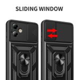 Ring Holder kryt Sliding na Motorola G14 - Čierna