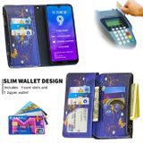 Peňaženkové kožené puzdro na Huawei Y7 (2019) - Purple Butterfly