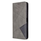 Peňaženkové kožené puzdro na Sony Xperia L4 - Rhombus Grey