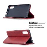 Peňaženkové kožené puzdro na Sony Xperia L4 - Rhombus Red