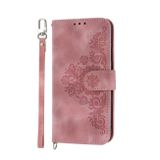 Peňaženkové kožené puzdro Flowers na Xiaomi Redmi Note 13 - Ružová