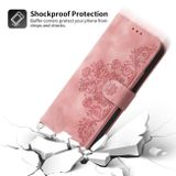 Peňaženkové kožené puzdro Flowers na Xiaomi Redmi Note 13 Pro - Ružová