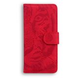 Peňaženkové kožené puzdro Tiger na Xiaomi Redmi Note 13 - Červená