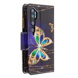Peňaženkové kožené puzdro na Xiaomi Mi Note 10 - Big Butterfly