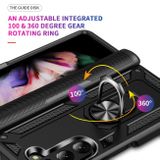 Kryt Magnetic Holder Armor Strap na Samsung Galaxy Z Fold5 - Čierna