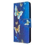 Peňaženkové kožené puzdro na Sony Xperia L4 - Gold Butterfly