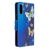 Peňaženkové kožené puzdro na Sony Xperia L4 - Gold Butterfly