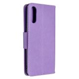 Peňaženkové kožené puzdro na Sony Xperia L4 - Butterflies Purple
