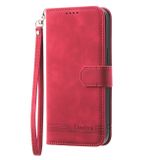 Peňaženkové kožené puzdro DIERFENG Dream Line na Xiaomi Redmi 12 - Červená