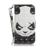 Peňaženkové 3D puzdro na Moto G54 5G / G54 5G Power Edition - Naštvaná Panda