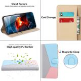 Multifunkčné peňaženkové puzdro Tricolor na Xiaomi 13 Pro - Šedá