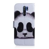 Peňaženkové kožené puzdro na Xiaomi Redmi 9 - Panda