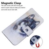 Peňaženkové kožené puzdro na Samsung Galaxy A21s - White Wolf