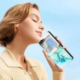 Kožený kryt Marble na Samsung Galaxy Z Flip 5 - Zelená