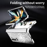 Plastový kryt Mechanical na Samsung Galaxy Z Fold5 - Strieborná
