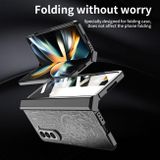 Plastový kryt Mechanical na Samsung Galaxy Z Fold5 - Čierna