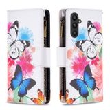 Peňaženkové kožené puzdro na Samsung Galaxy A25 5G - Two Butterflies