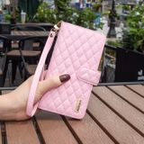 Peňaženkové kožené puzdro Diamond Zipper na Samsung Galaxy S23 FE - Ružová