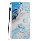 Peňaženkové kožené puzdro na Samsung Galaxy A25 5G - Blue Marble