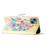 Peňaženkové kožené puzdro Colored Drawing na iPhone 15 Plus - Dream Catcher