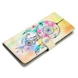 Peňaženkové kožené puzdro Colored Drawing na iPhone 15 Plus - Dream Catcher