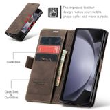 Multifunkčné peňaženkové puzdro CaseMe Retro na Samsung Galaxy Z Fold5 - Kávová