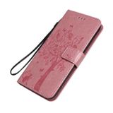 Peňaženkové kožené puzdro na Huawei P40 Lite E - Ružový