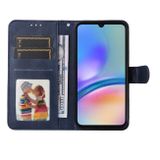 Peňaženkové kožené puzdro Classic Calf Texture na Samsung Galaxy A05s - Modrá