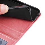 Peňaženkové kožené puzdro Classic Calf Texture na Samsung Galaxy A05s - Ružovo zlatá
