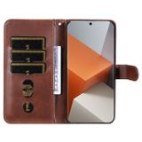 Peňaženkové puzdro Global Zipper na Xiaomi Redmi Note 13 Pro+ - Hnedá