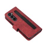 Peňaženkové kožené puzdro Horizontal na Samsung Galaxy Z Fold5 - Červená