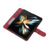 Peňaženkové kožené puzdro Horizontal na Samsung Galaxy Z Fold5 - Červená