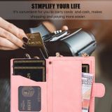 Peňaženkové kožené puzdro Rectangle na Samsung Galaxy Z Flip 5 - Ružová