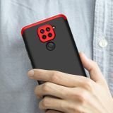 Plastový kryt GKK na Xiaomi Redmi Note 9 - Čiernočervený